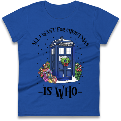 Dr Who Christmas Ladies Shirt