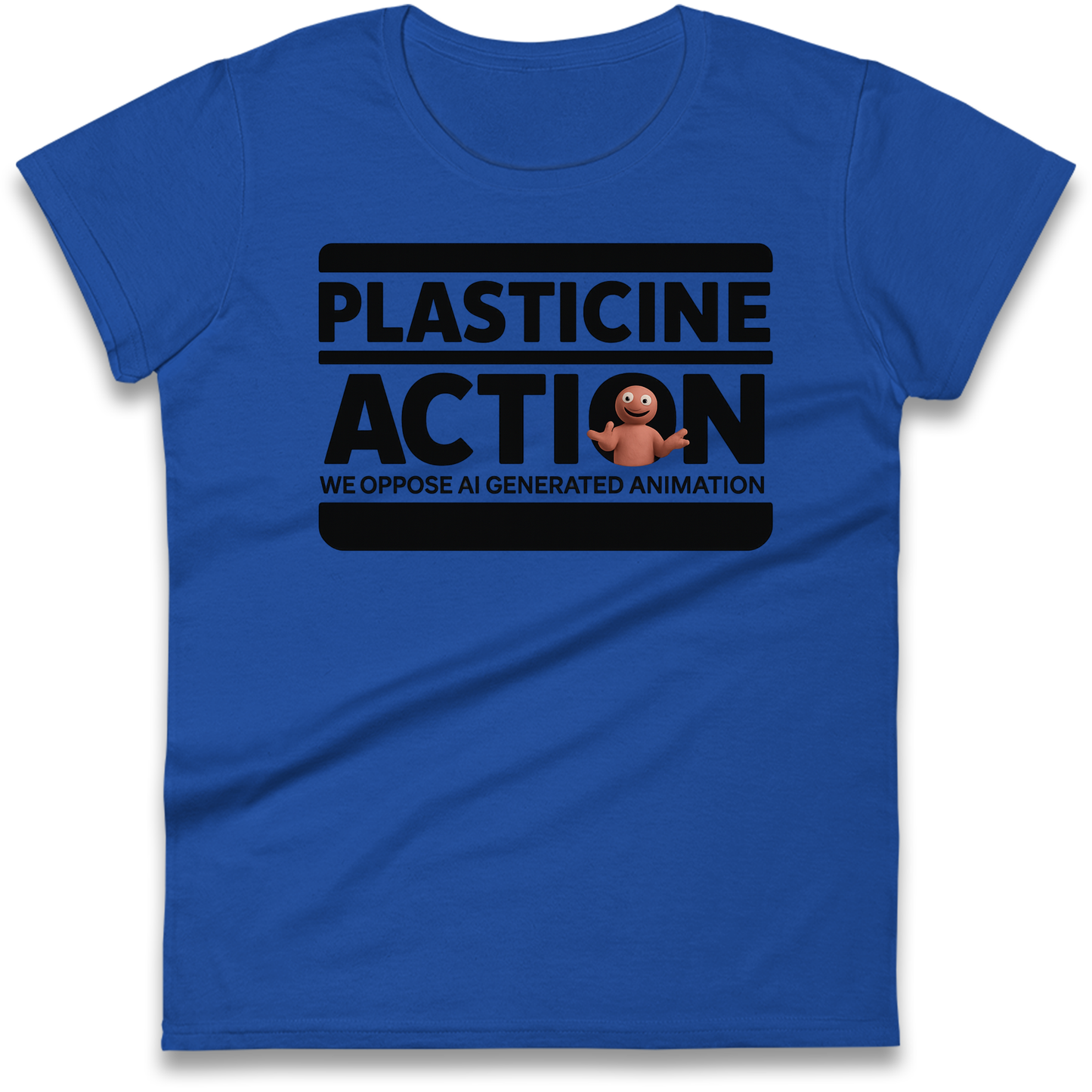 Ladies Plasticine Action T Shirts UK for Sale