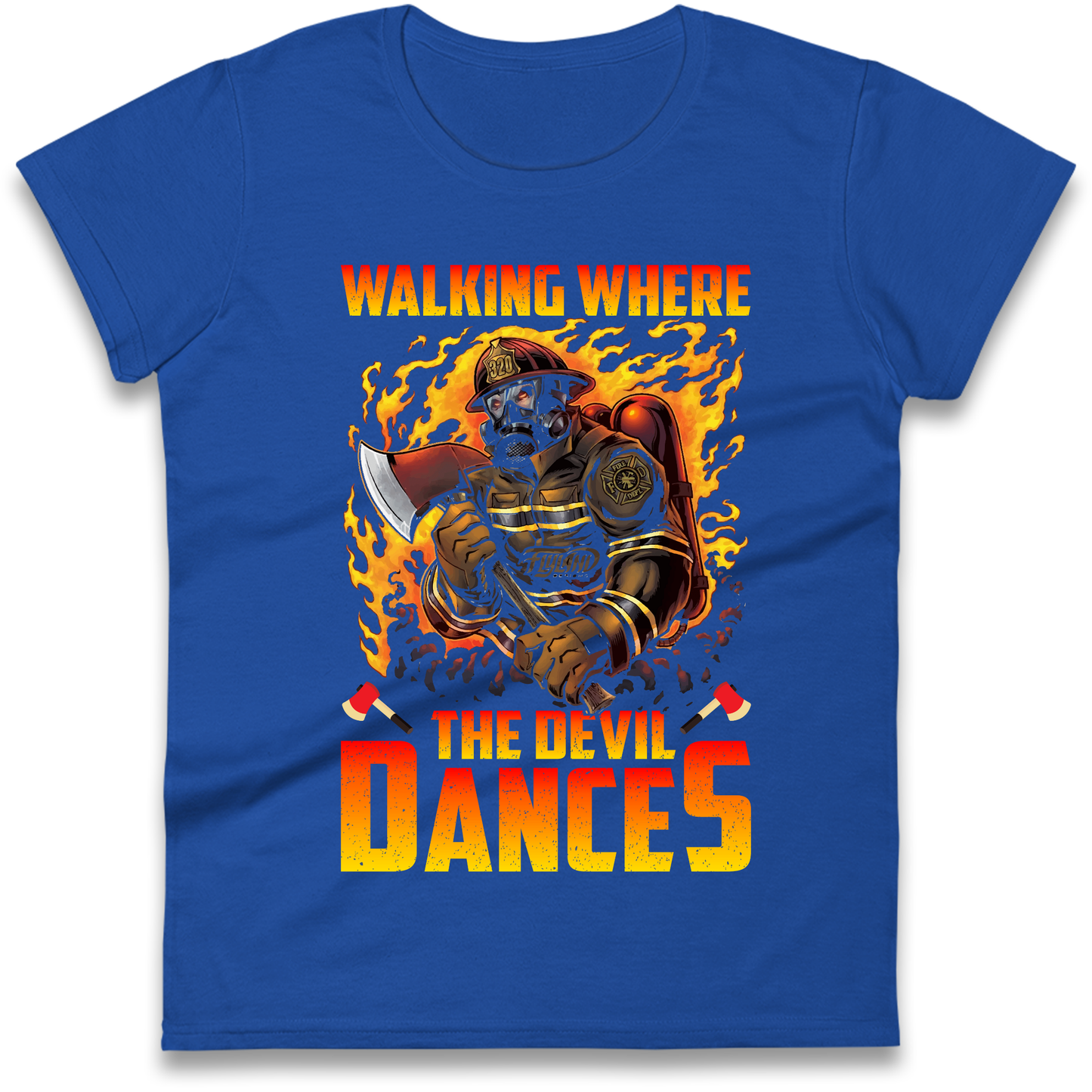 Walking Where The Devil Dances Ladies Shirt