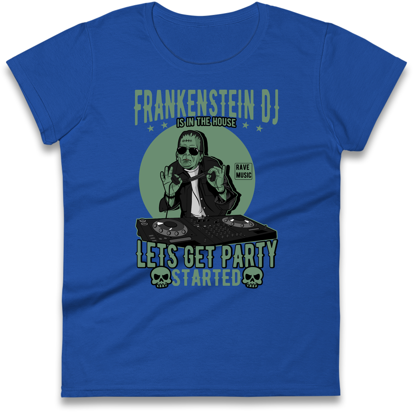 Frankenstein DJ Ladies Shirt