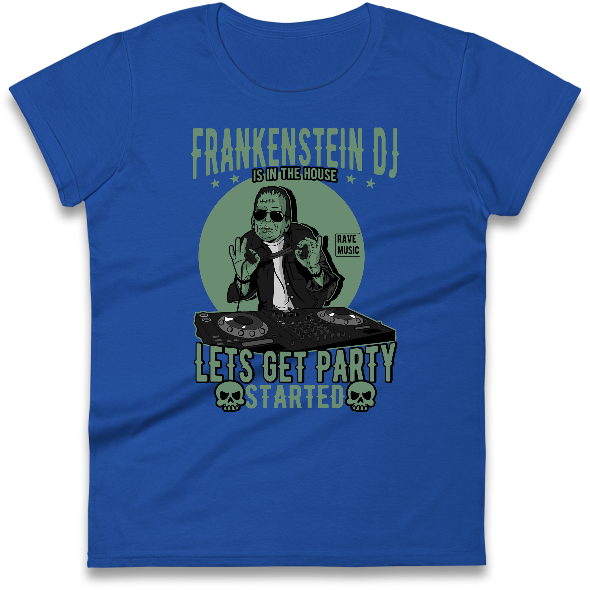 Frankenstein DJ Ladies Shirt