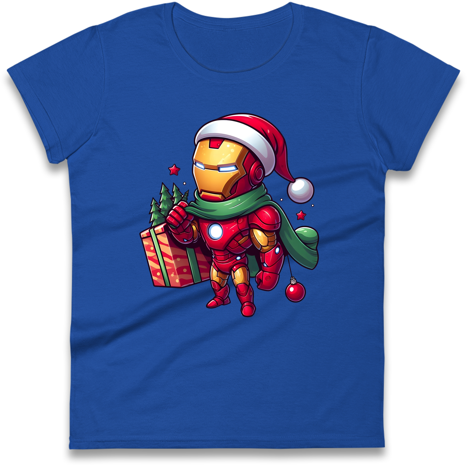 Ironman Santa Ladies Shirt
