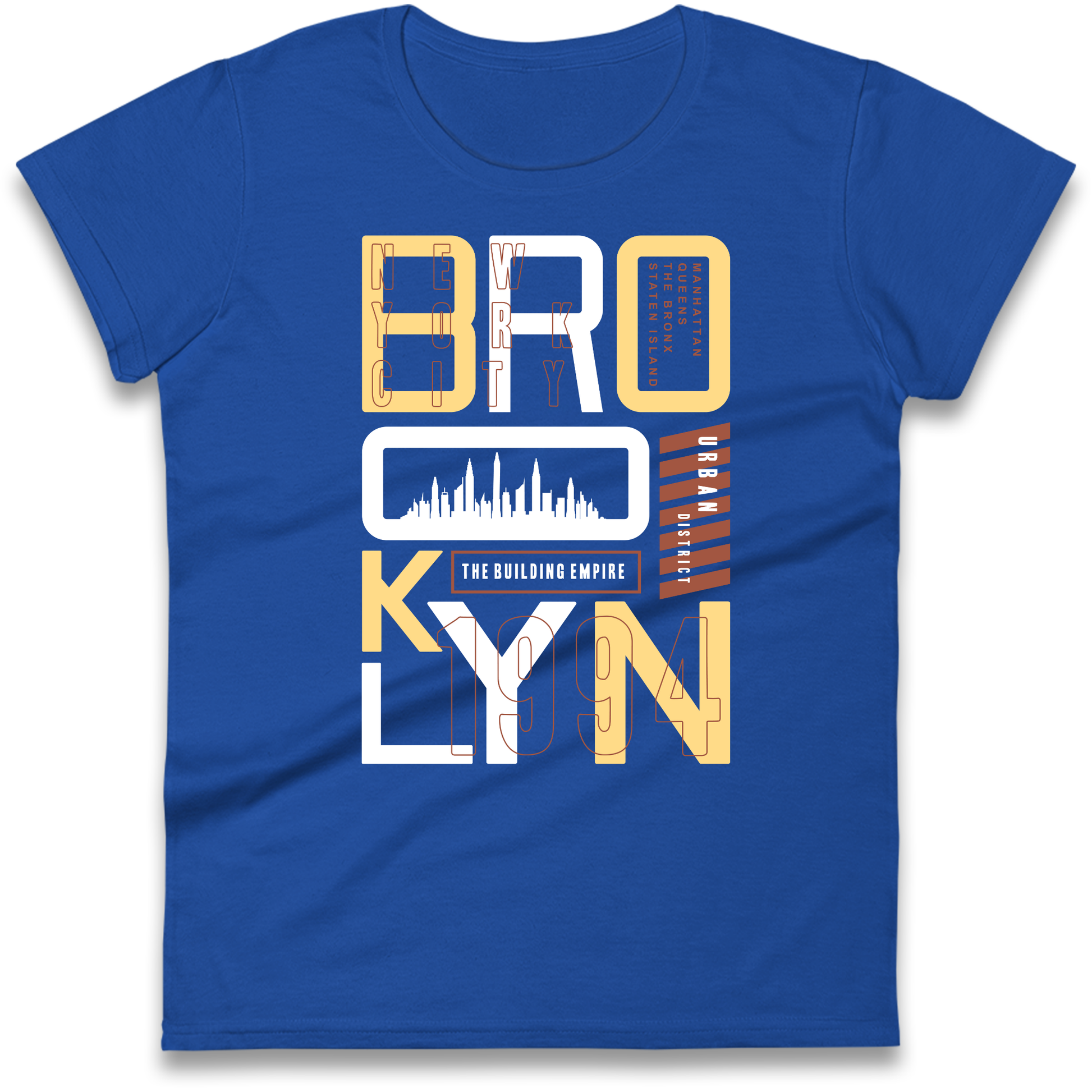 Brooklyn New York Urban District Ladies Shirt