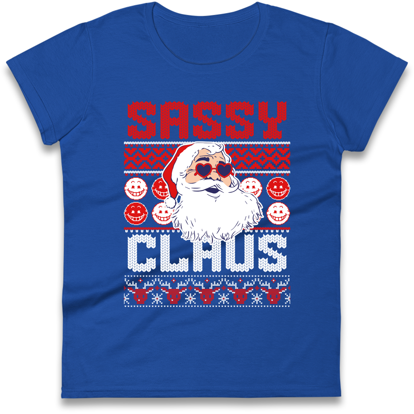 Sassy Claus Santa Christmas Ladies Shirt