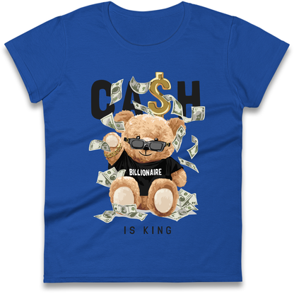 Teddy Bear Billionaire Streetwear Ladies Shirt