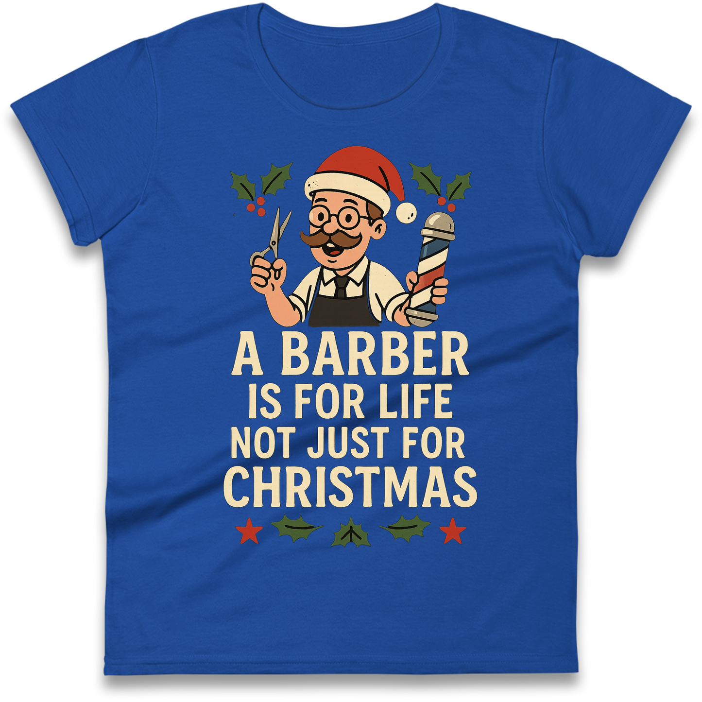 Barber Christmas Ladies Shirt