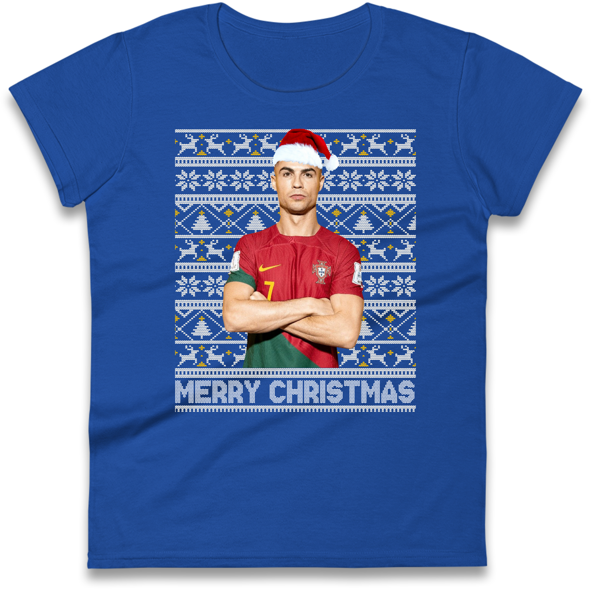 Merry Christmas Ronaldo Ladies Shirt