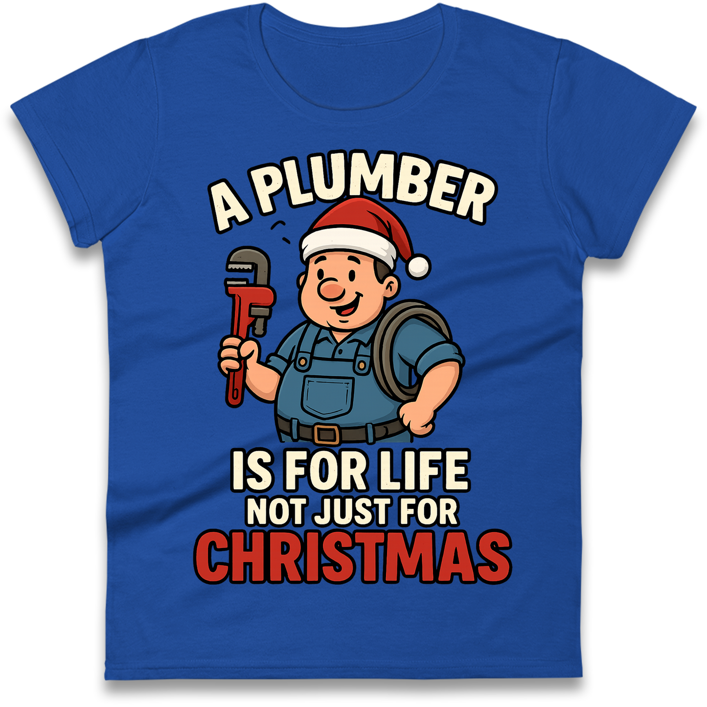Plumber Christmas Ladies Shirt