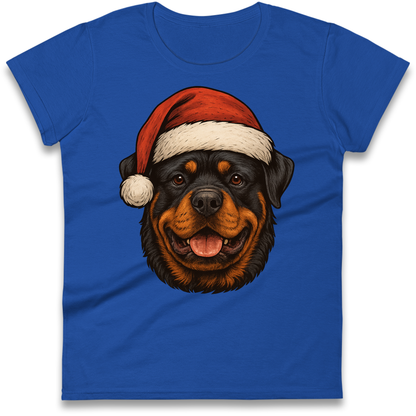 Rottweiler Christmas Ladies Shirt