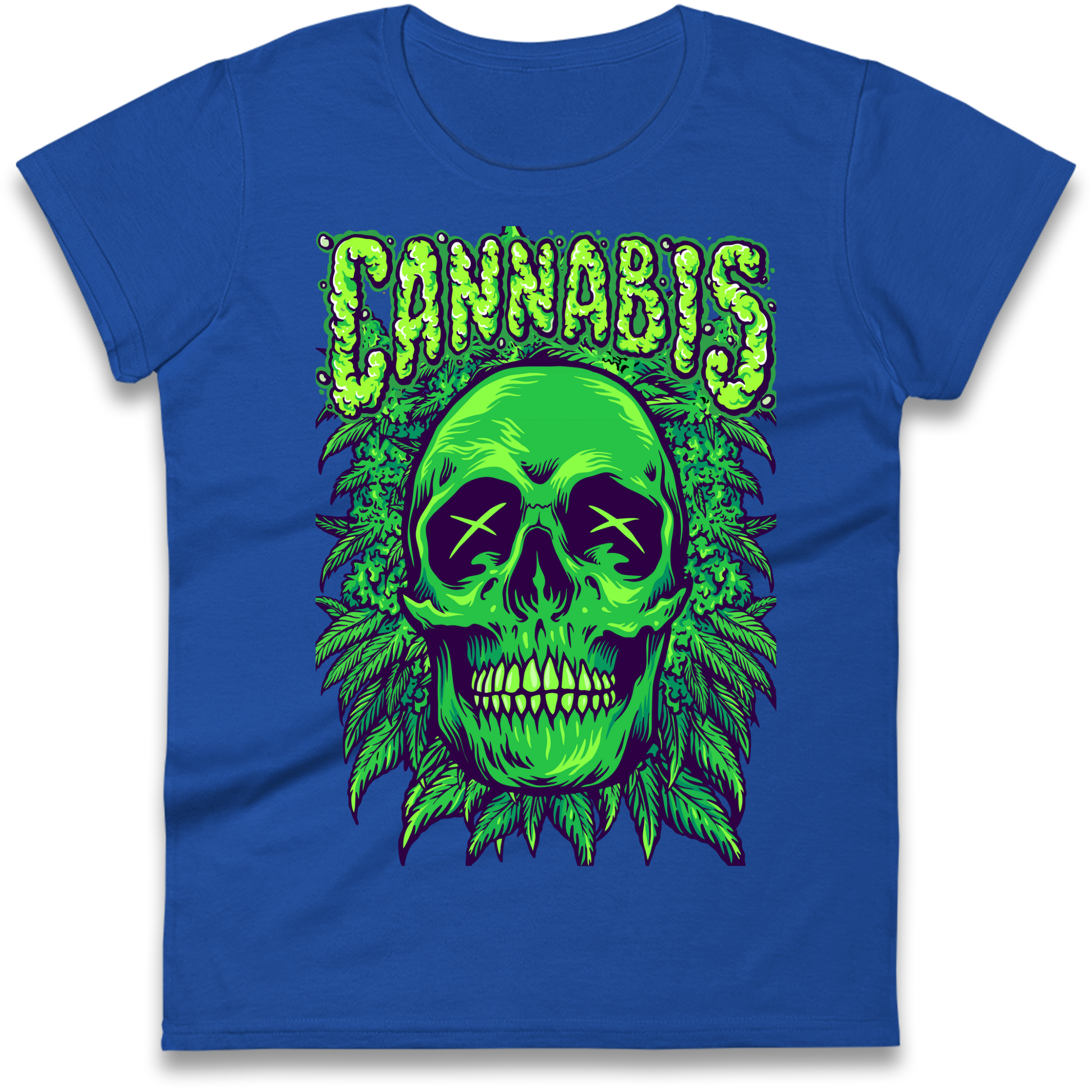 Cannabis Skull Ladies Shirt