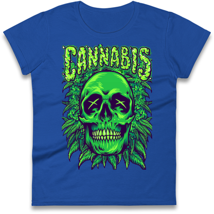 Cannabis Skull Ladies Shirt