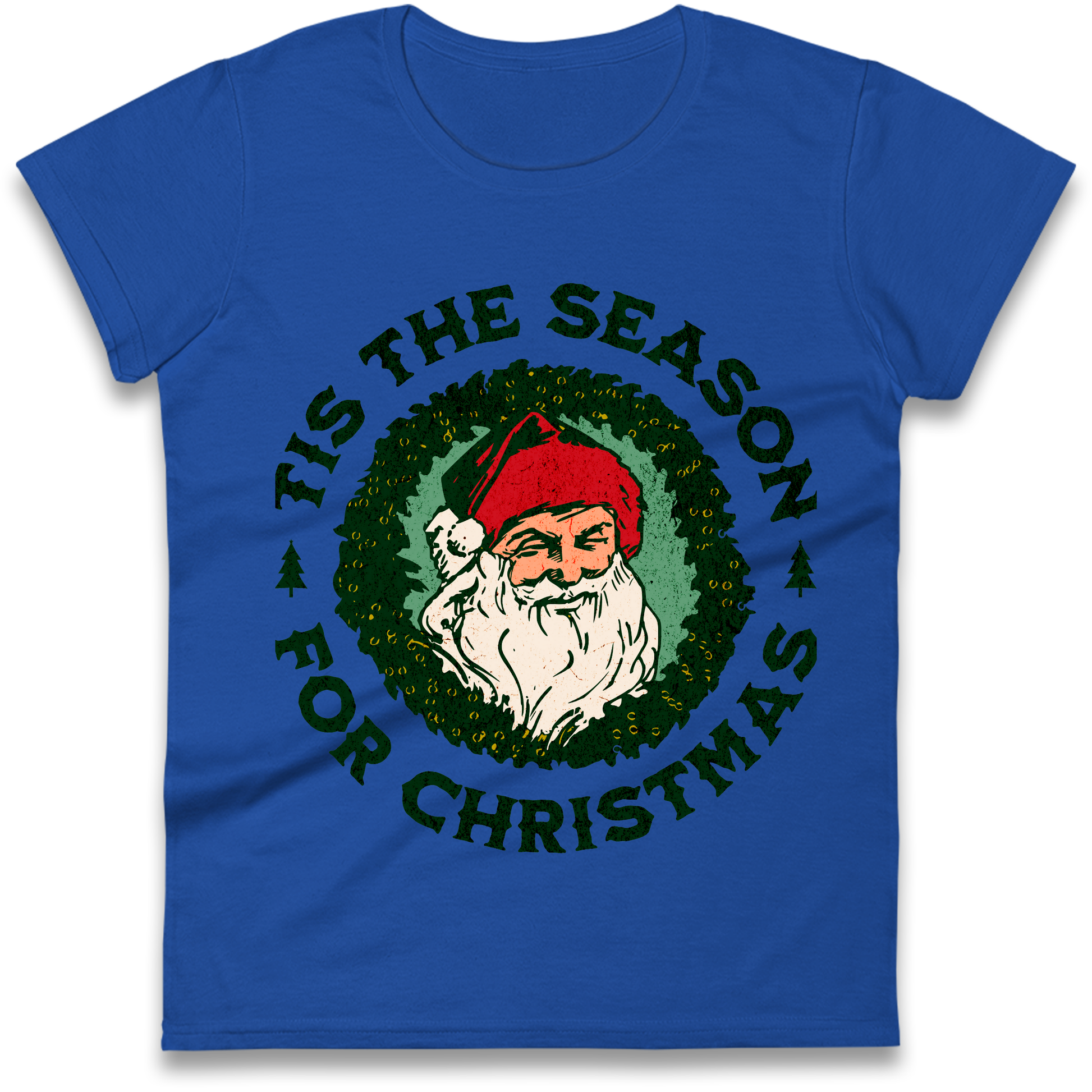 Tis The Season Santa Claus Christmas Ladies Shirt