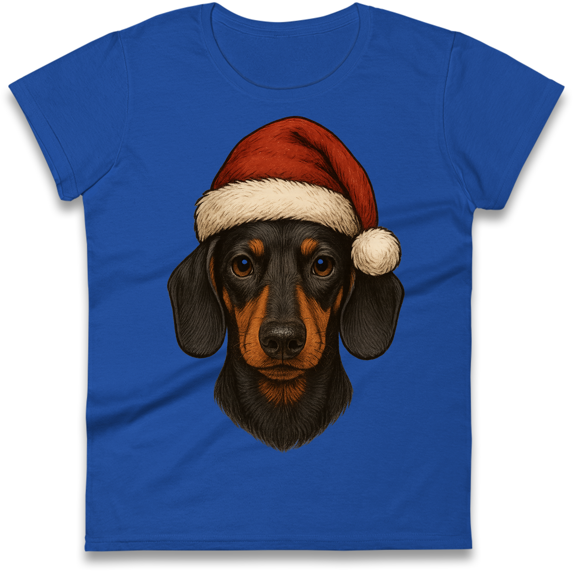 Sausage Dog Christmas Ladies Shirt