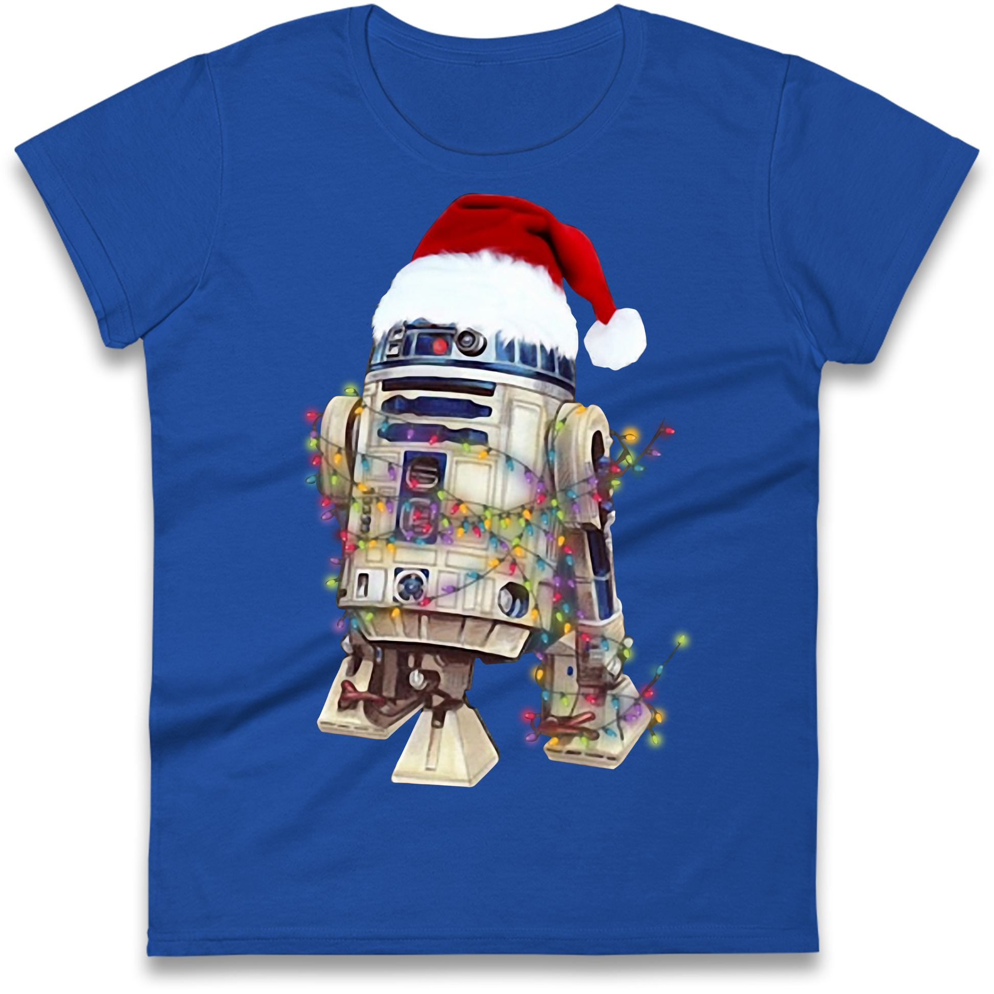 R2D2 Christmas Santa Christmas Ladies Shirt