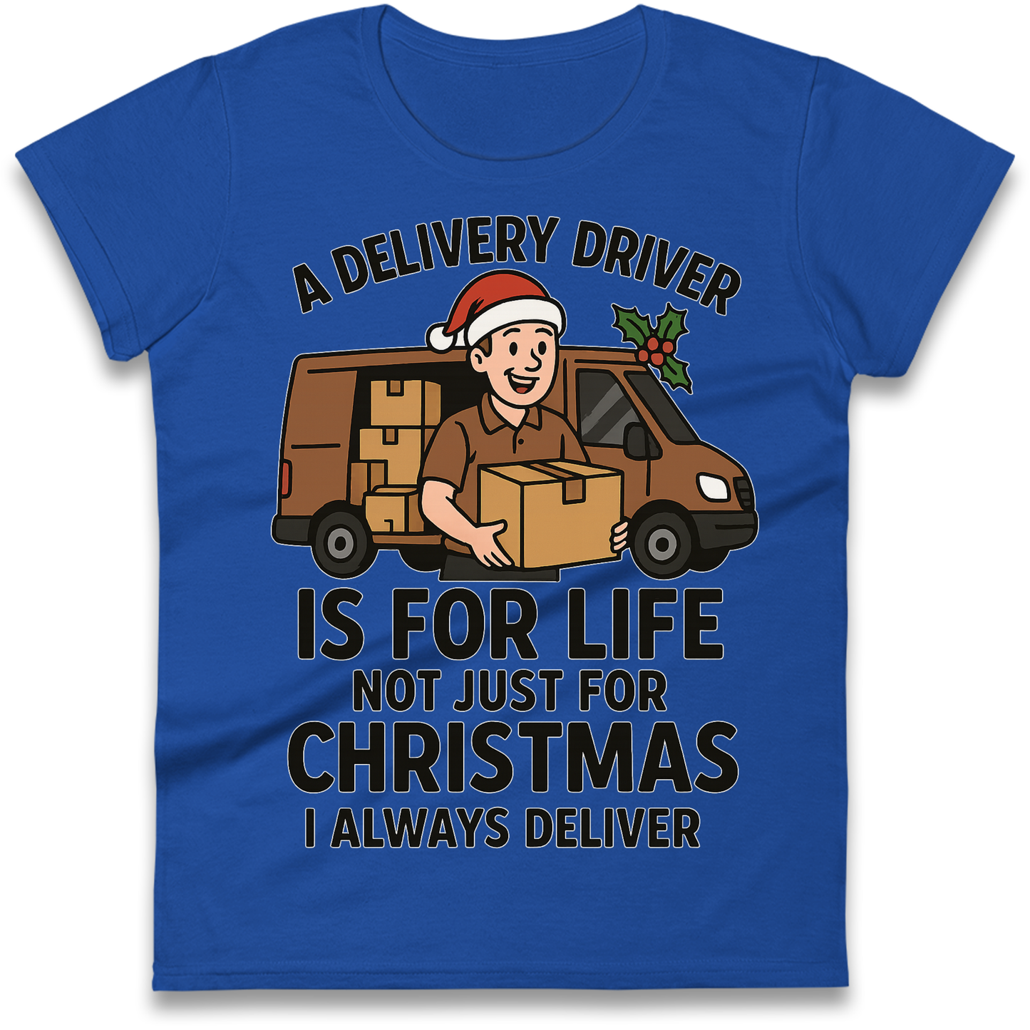 Delivery Driver Christmas Ladies Shirt