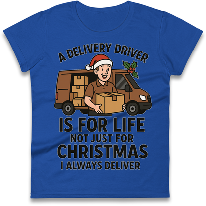 Delivery Driver Christmas Ladies Shirt
