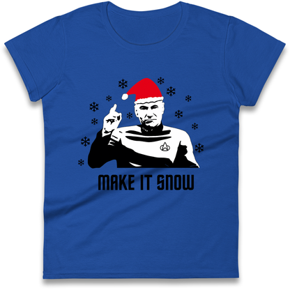 Make It Snow Ladies Shirt