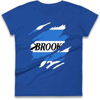 Retro QPR 1992 Torn Effect Ladies Shirt