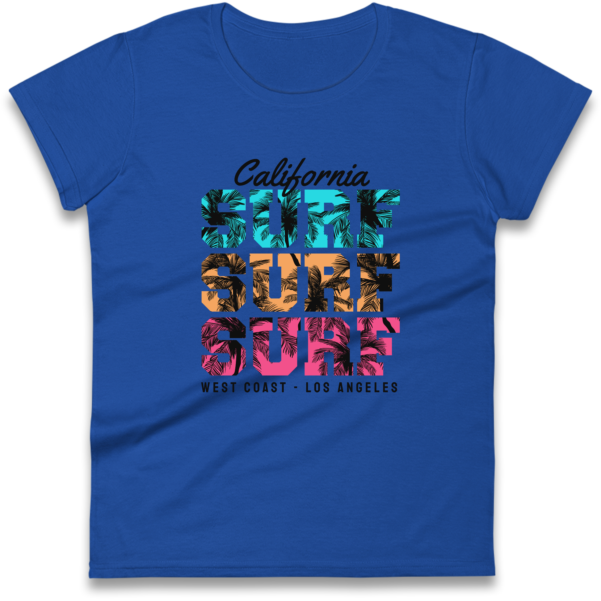 California Surf Surf Surf Ladies Shirt