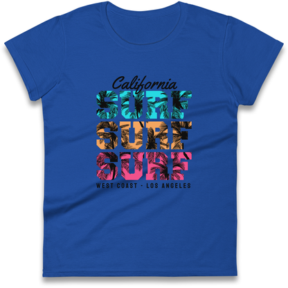 California Surf Surf Surf Ladies Shirt