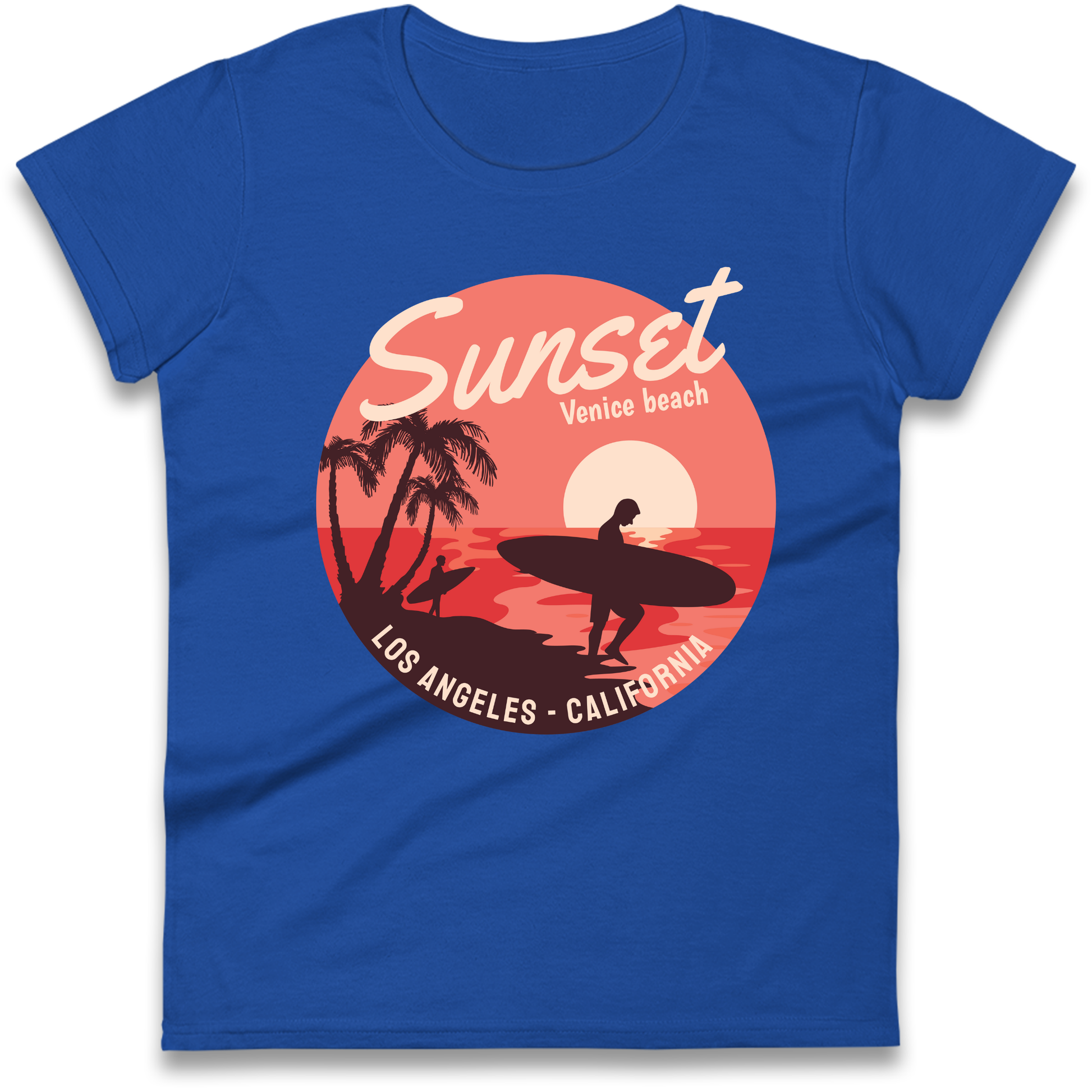 Sunset Venice Beach Ladies Shirt