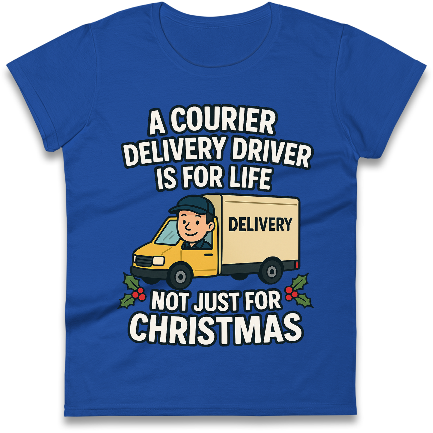 Courier Delivery Driver Christmas Ladies Shirt