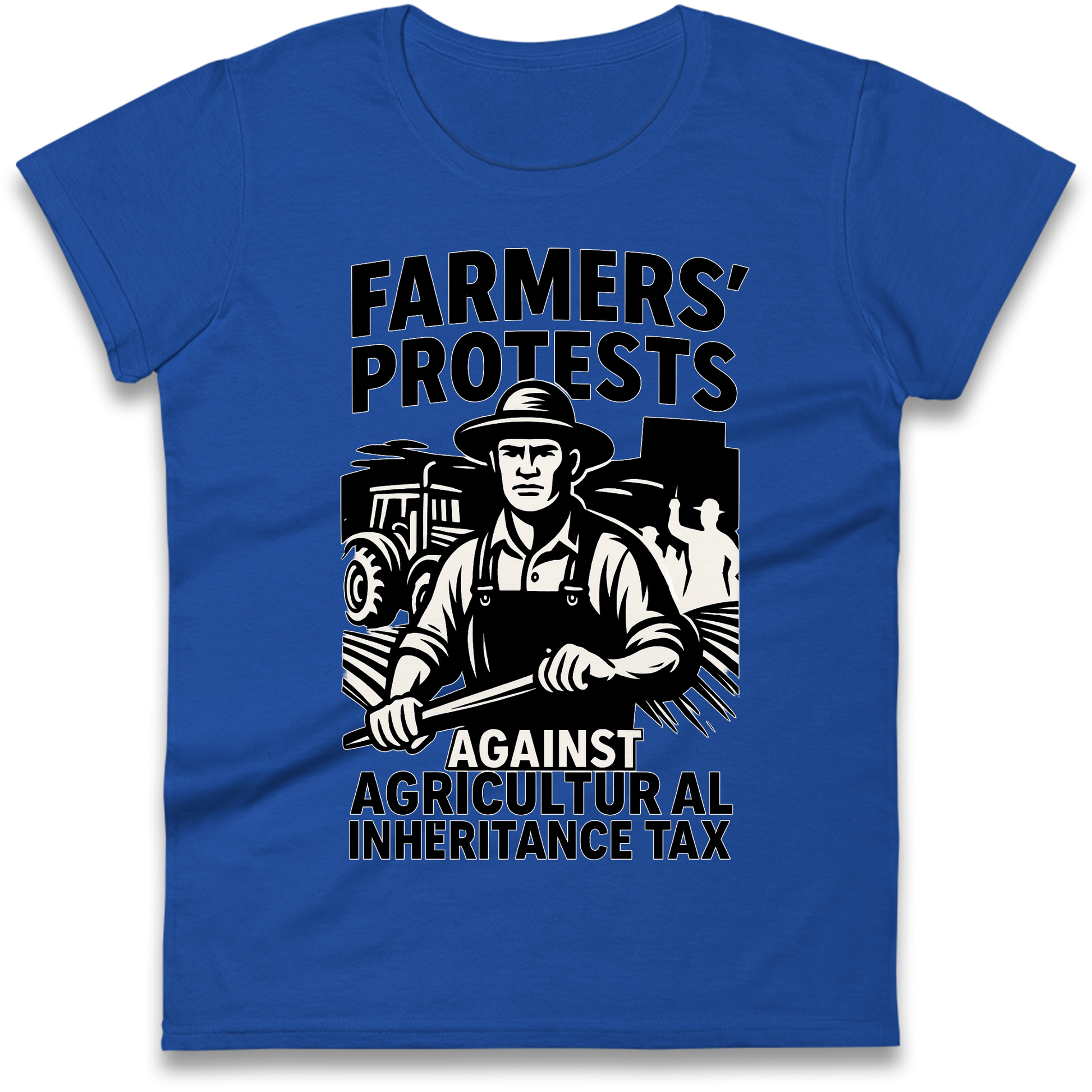 Farmers’ Protests Against Agricultural Inheritance Tax Ladies Shirt