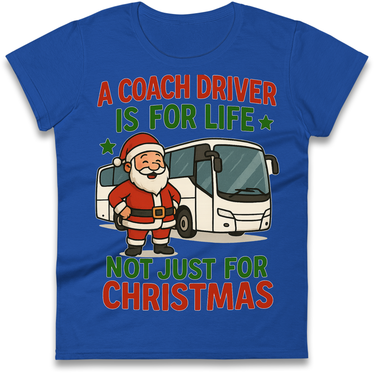 Coach Driver Christmas Ladies Shirt