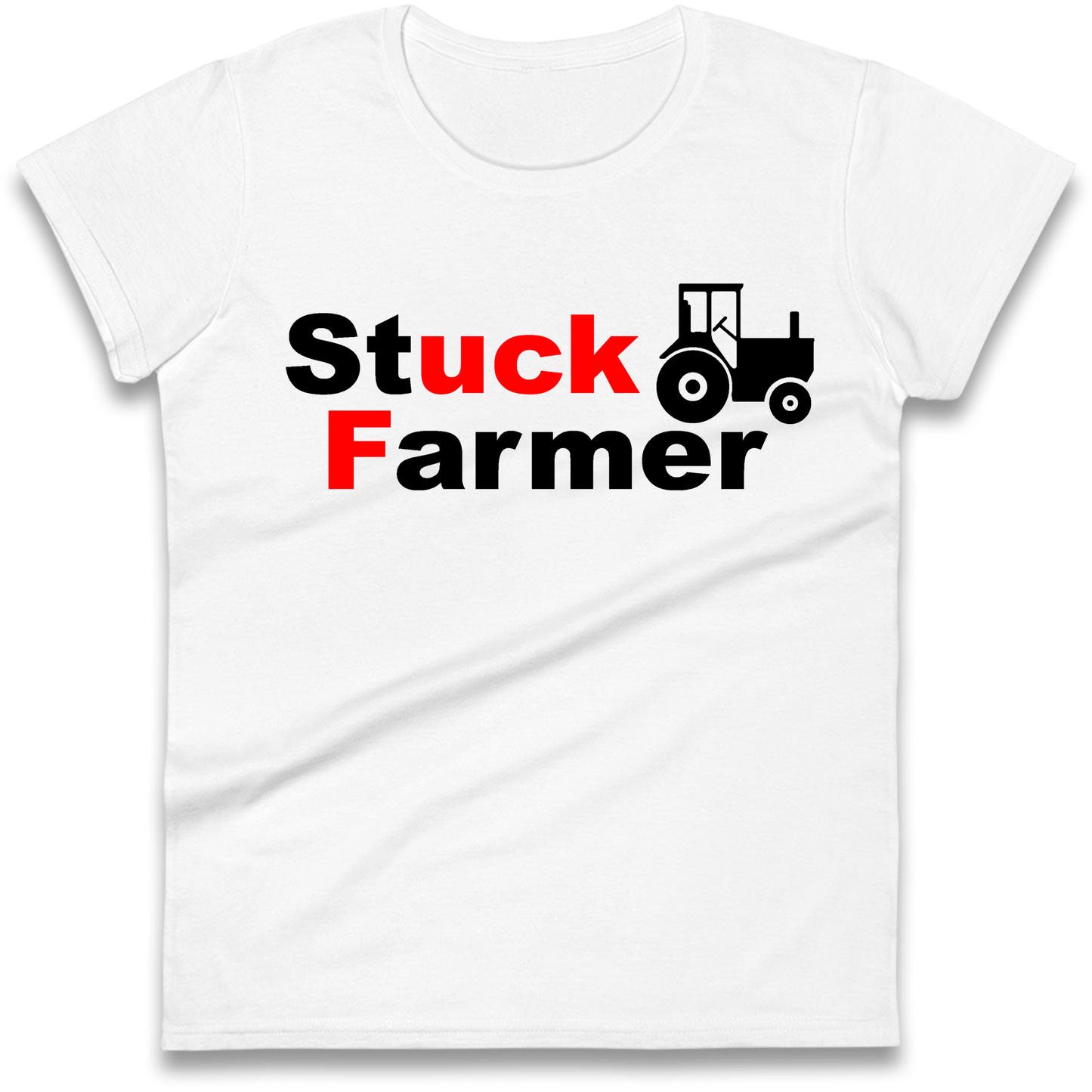 Stuck Farmer Ladies Shirt