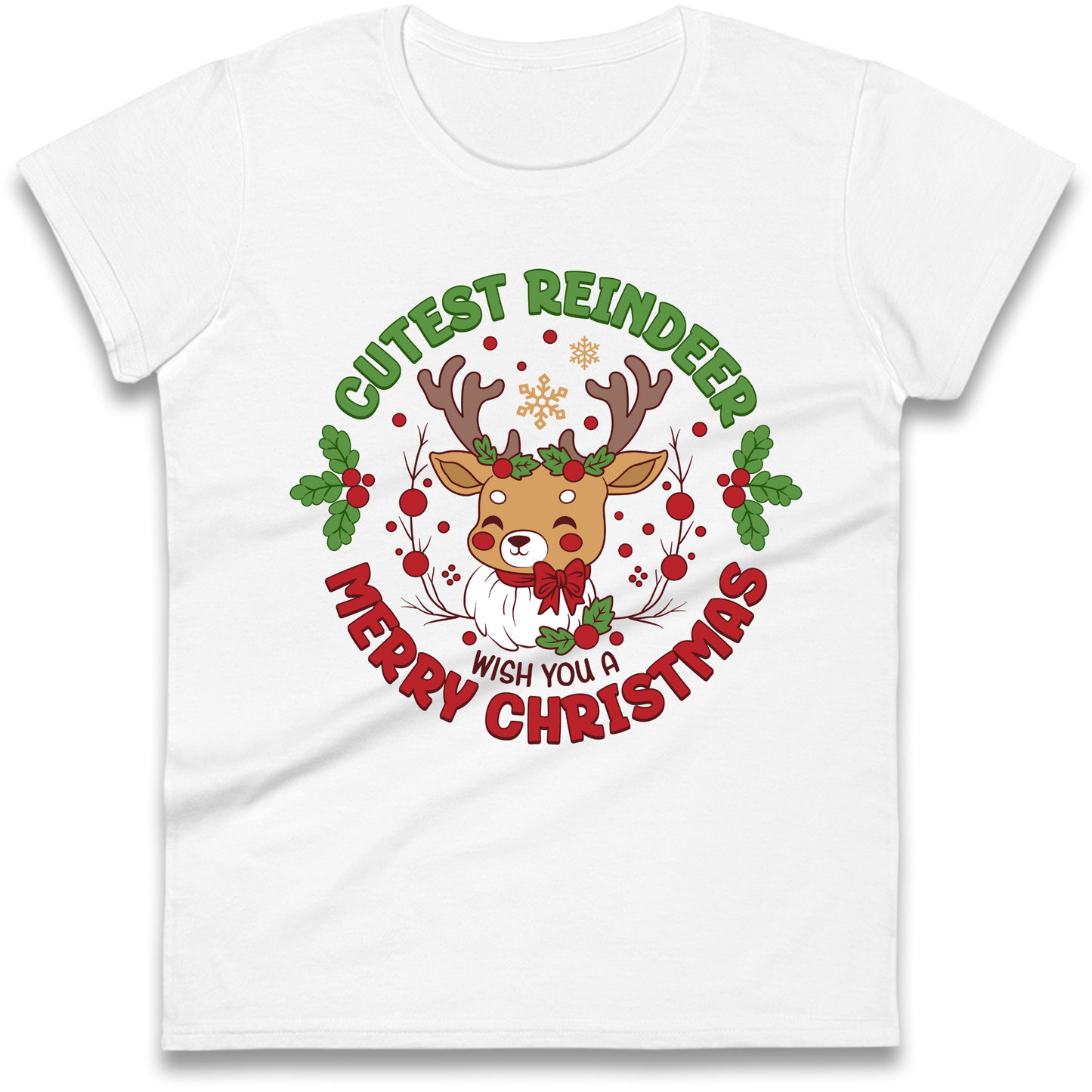 Cutest Reindeer Ladies Shirt