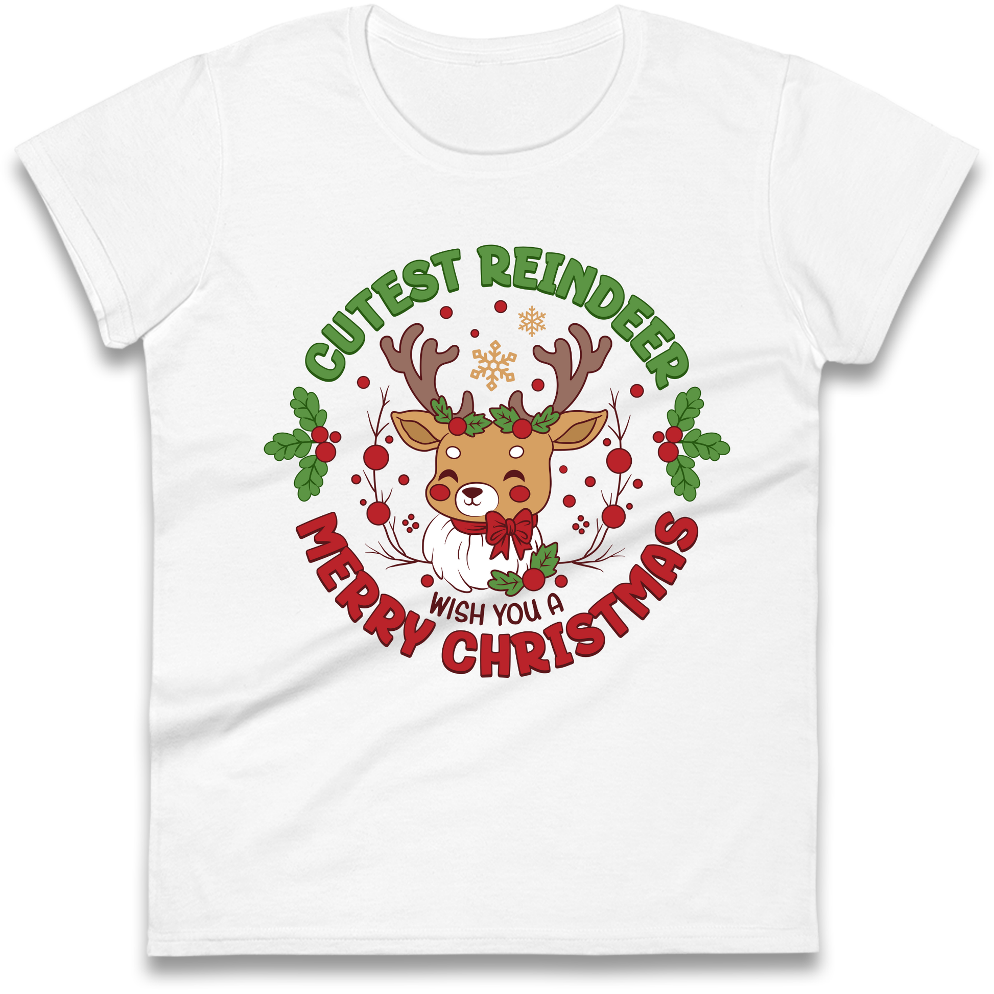 Cutest Reindeer Ladies Shirt
