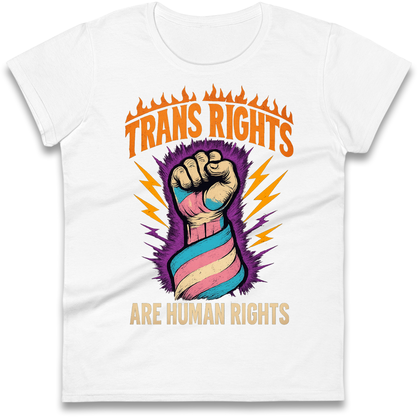 Trans Rights Are Human Rights Ladies Shirt