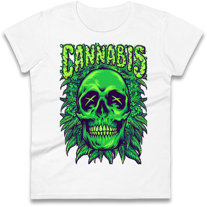 Cannabis Skull Ladies Shirt