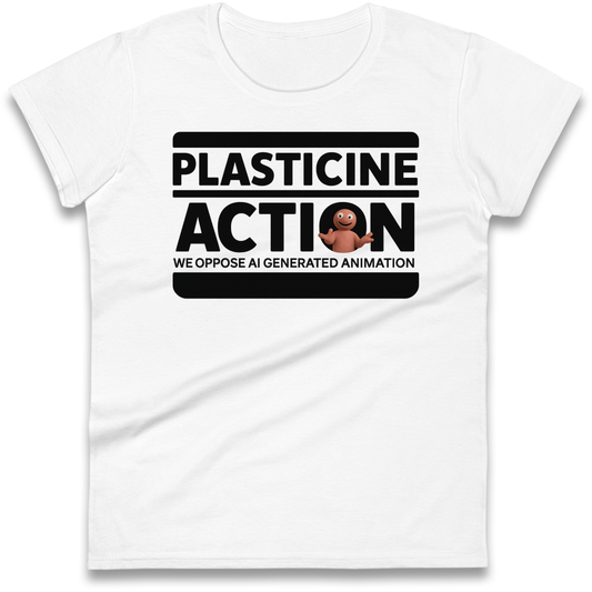 Ladies Plasticine Action T Shirts UK for Sale