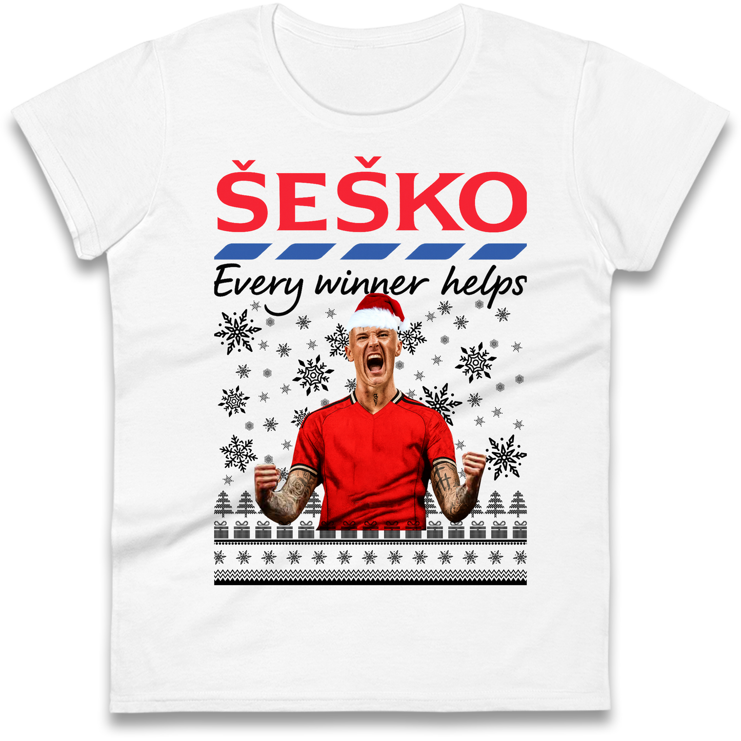 Benjamin Sesko Christmas Ladies Shirt