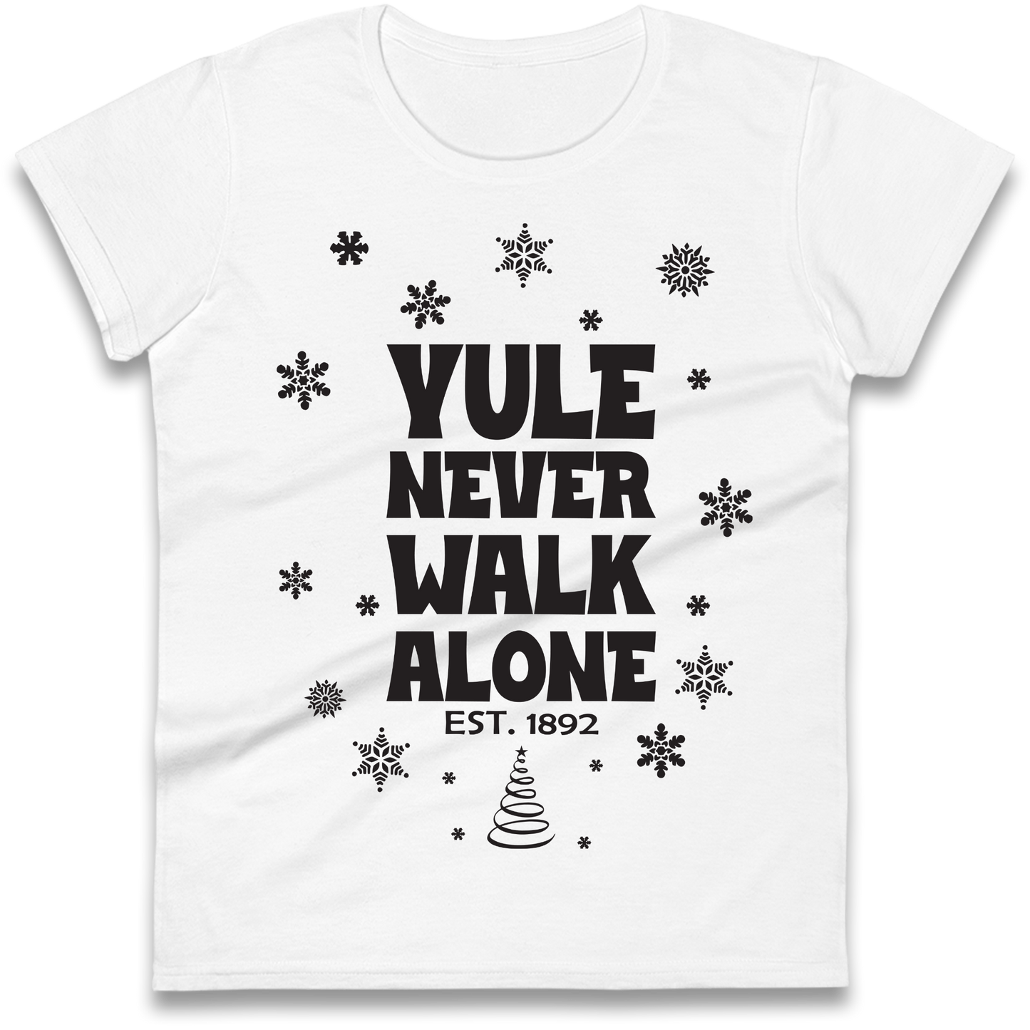 Yule Never Walk Alone Liverpool Christmas Ladies Shirt