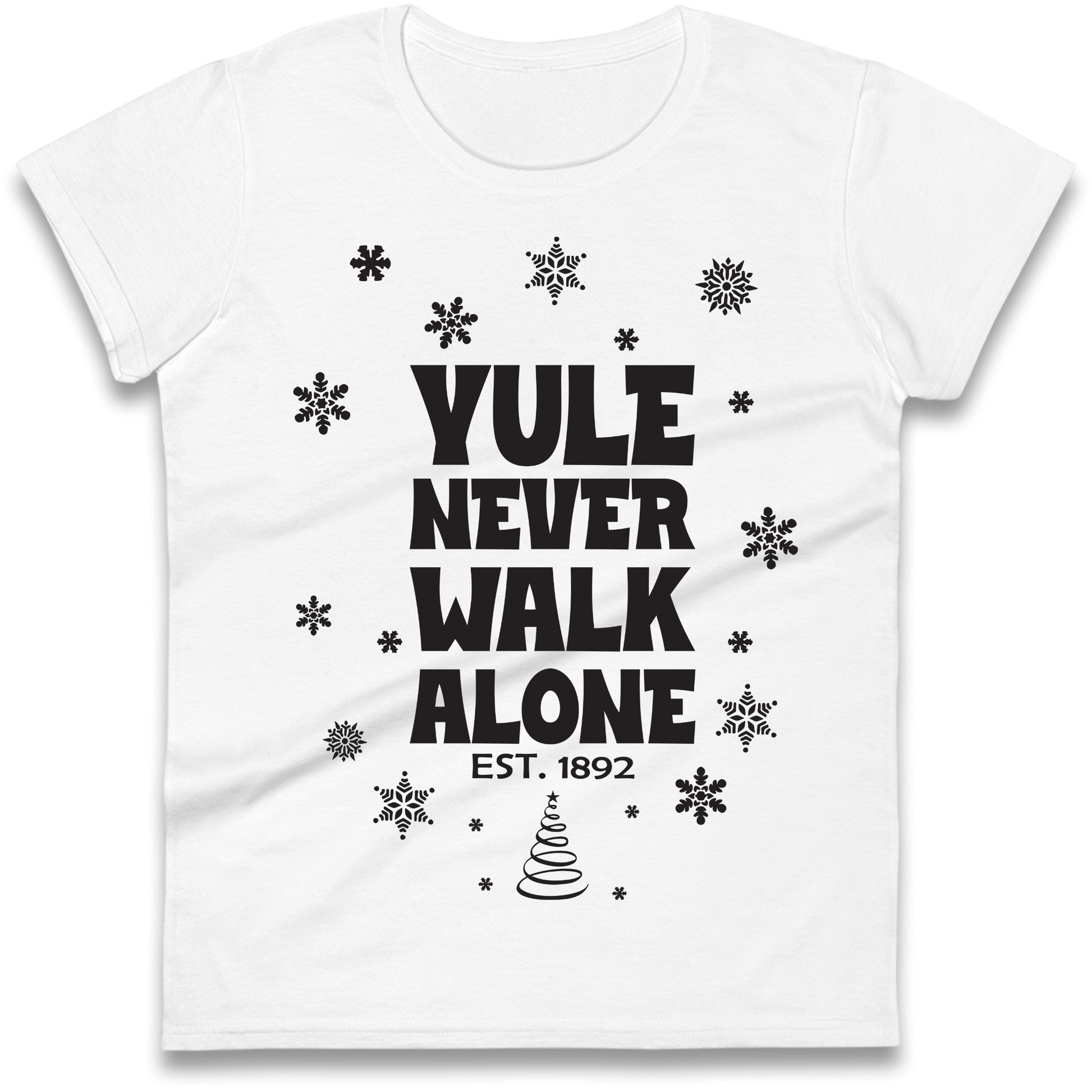 Yule Never Walk Alone Liverpool Christmas Ladies Shirt