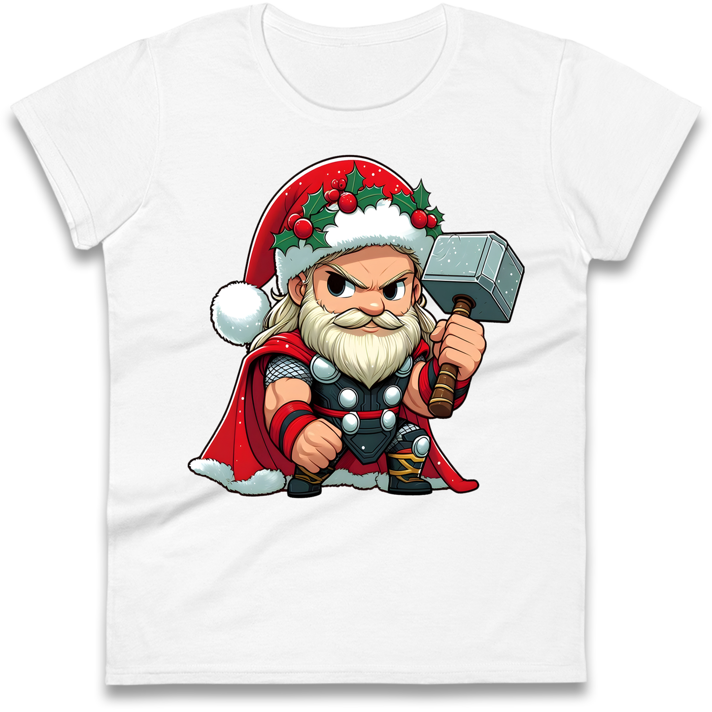 Thor Santa Ladies Shirt