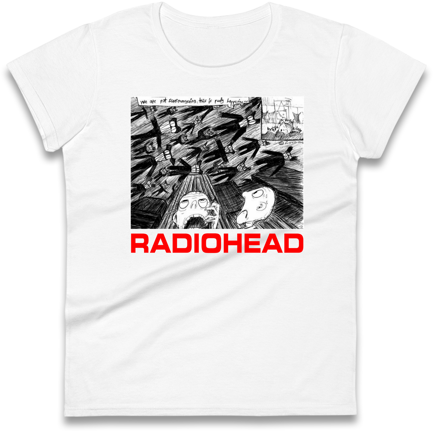 Radiohead We Are Not Screaming Ladies Shirt