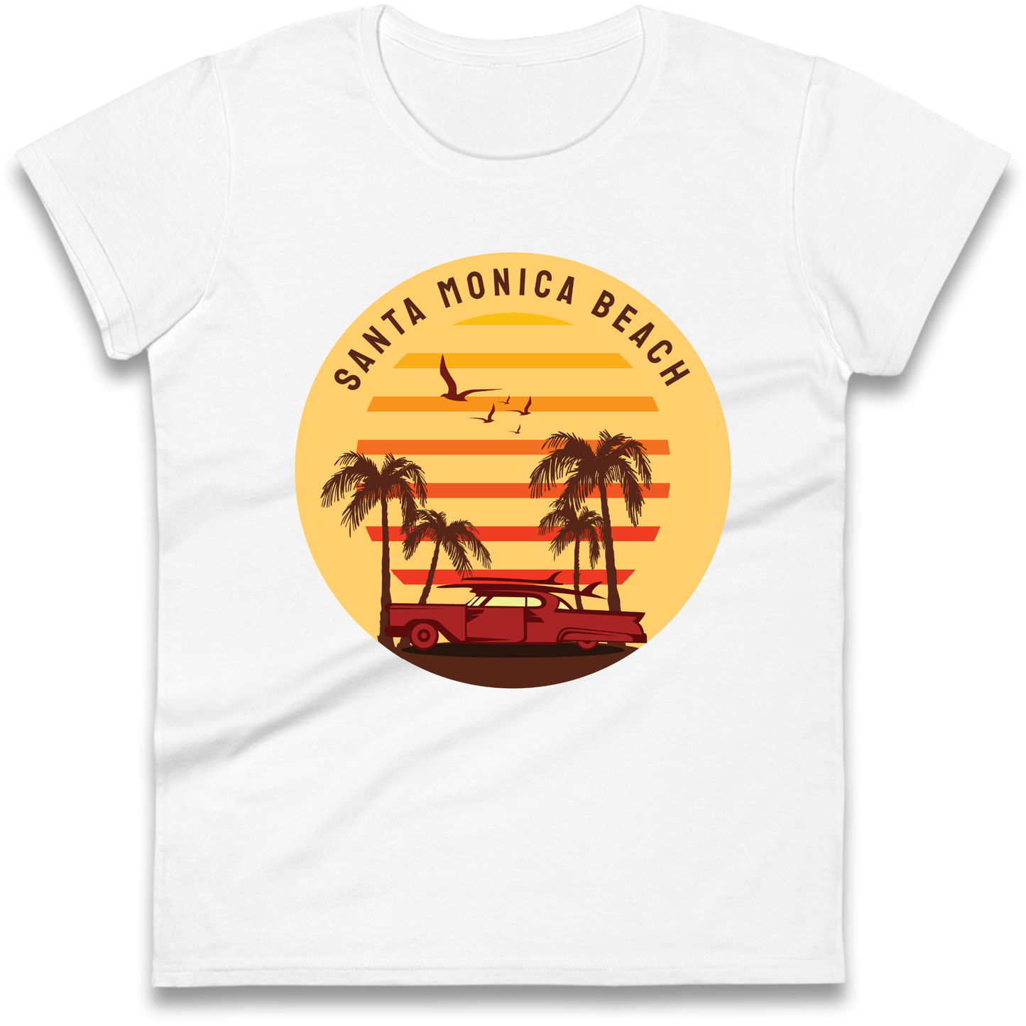 Santa Monica Beach Ladies Shirt