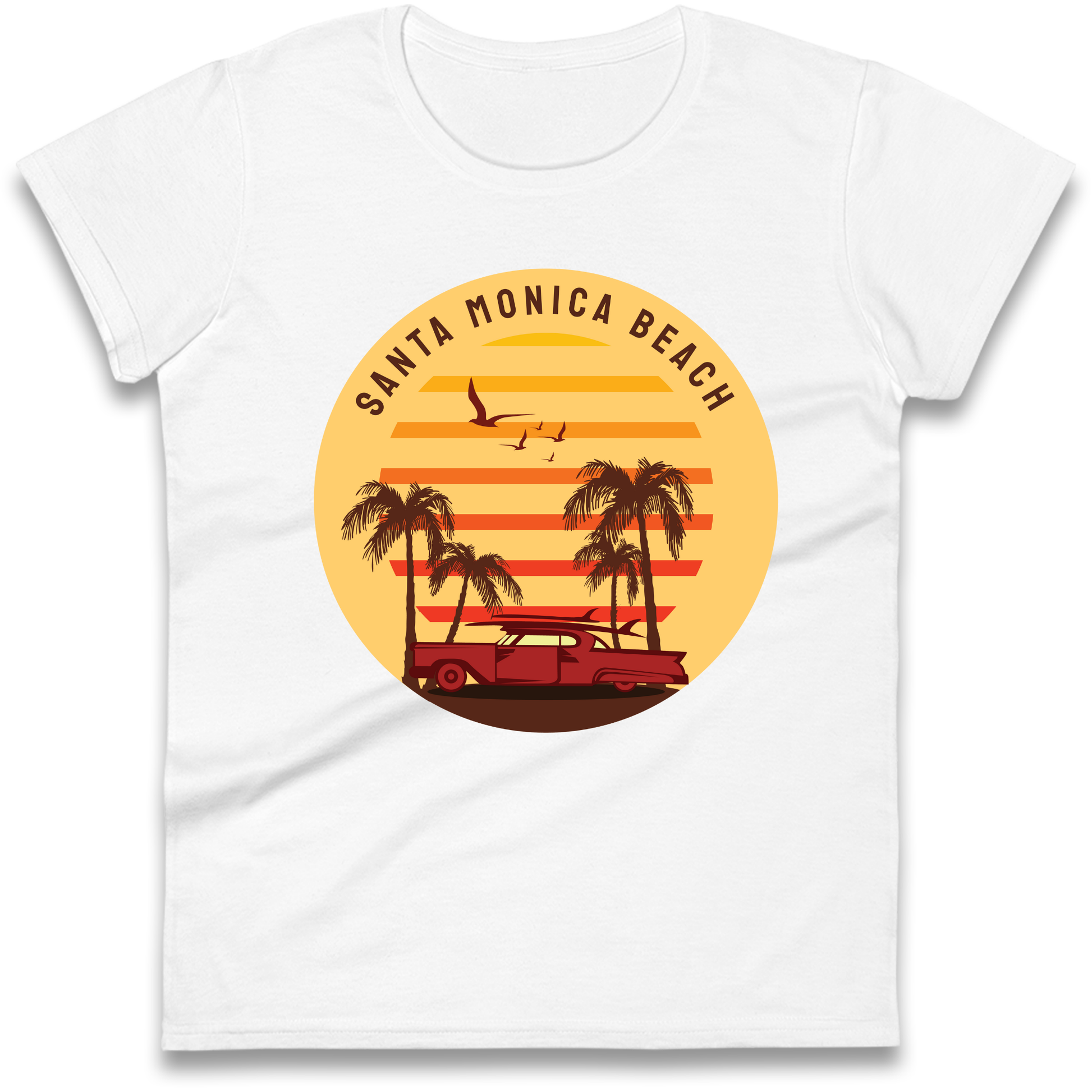 Santa Monica Beach Ladies Shirt