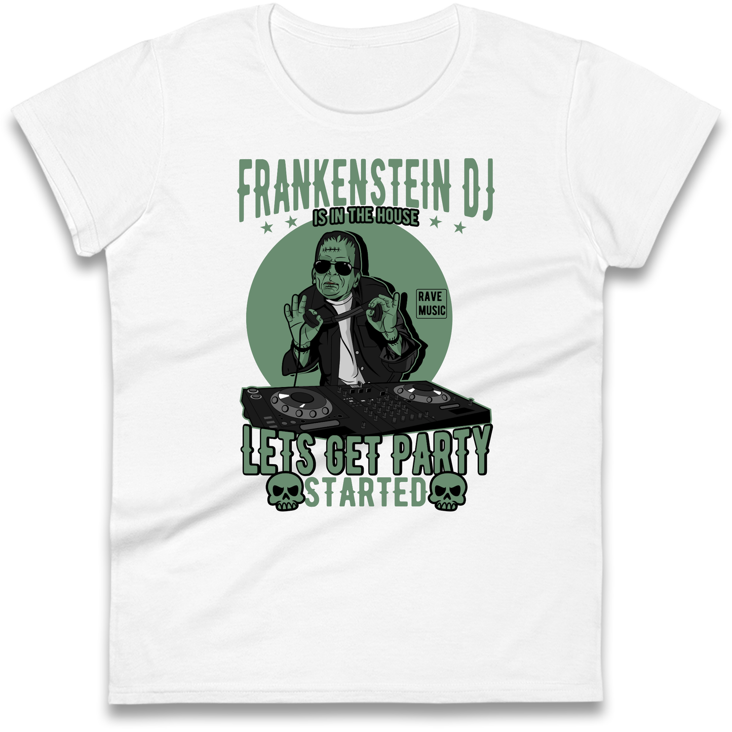 Frankenstein DJ Ladies Shirt