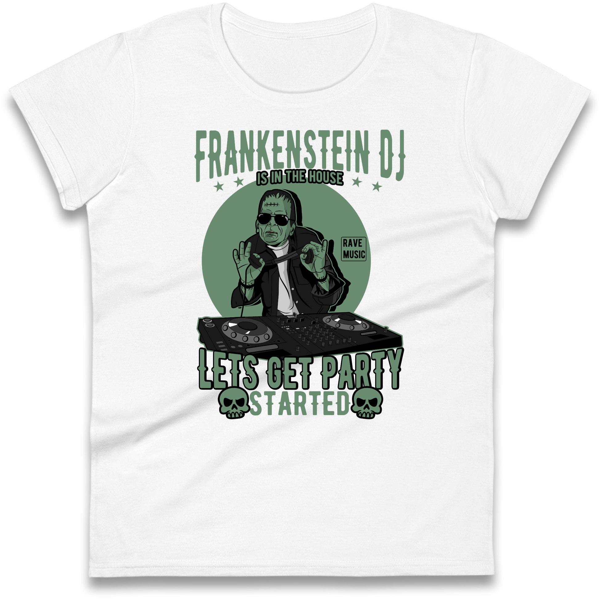 Frankenstein DJ Ladies Shirt