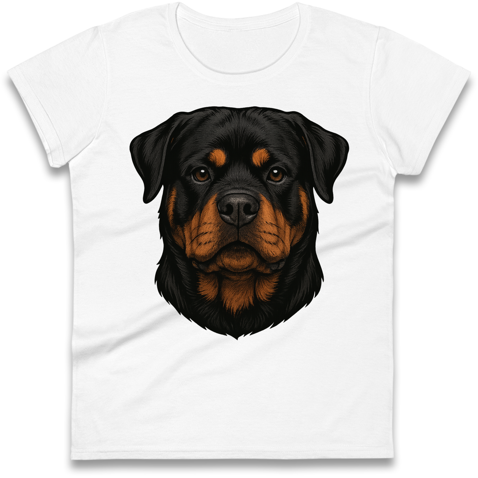 Rottweiler Face Ladies Shirt