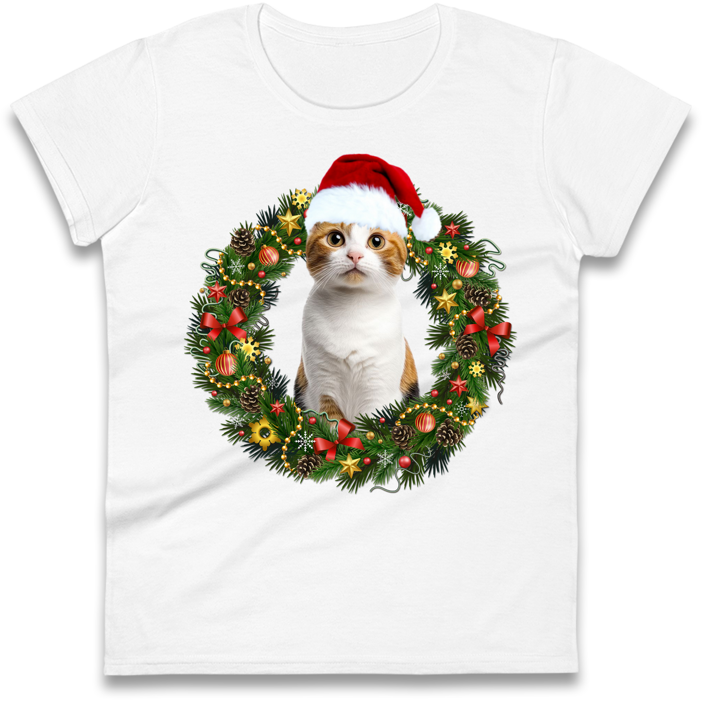 Cat Christmas Ladies Shirt
