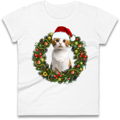 Cat Christmas Ladies Shirt