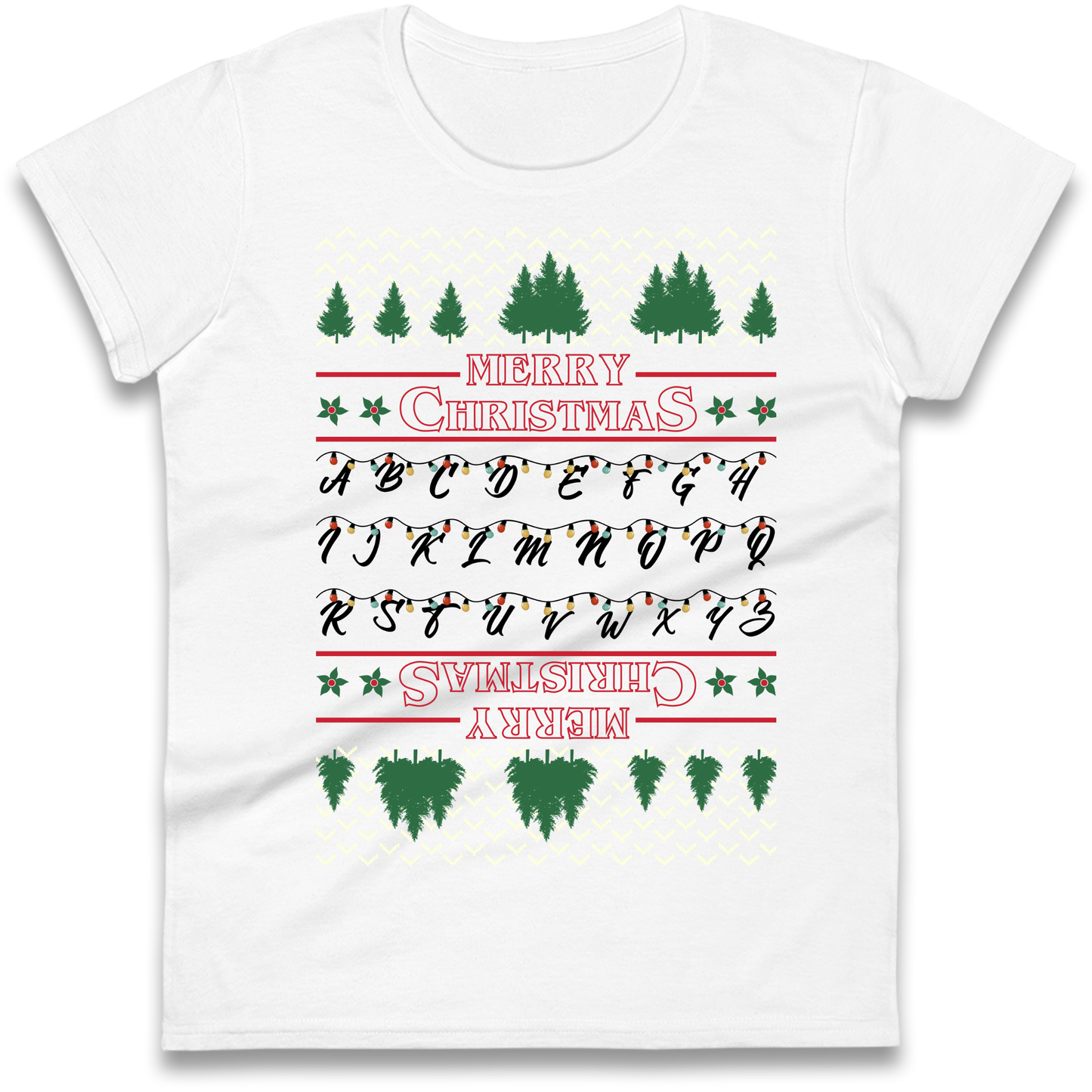 stranger things christmas jumper Ladies Shirt