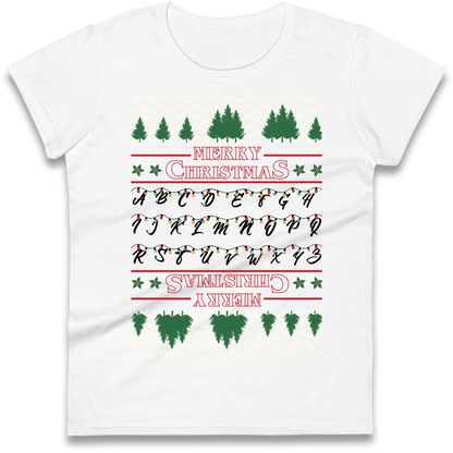stranger things christmas jumper Ladies Shirt