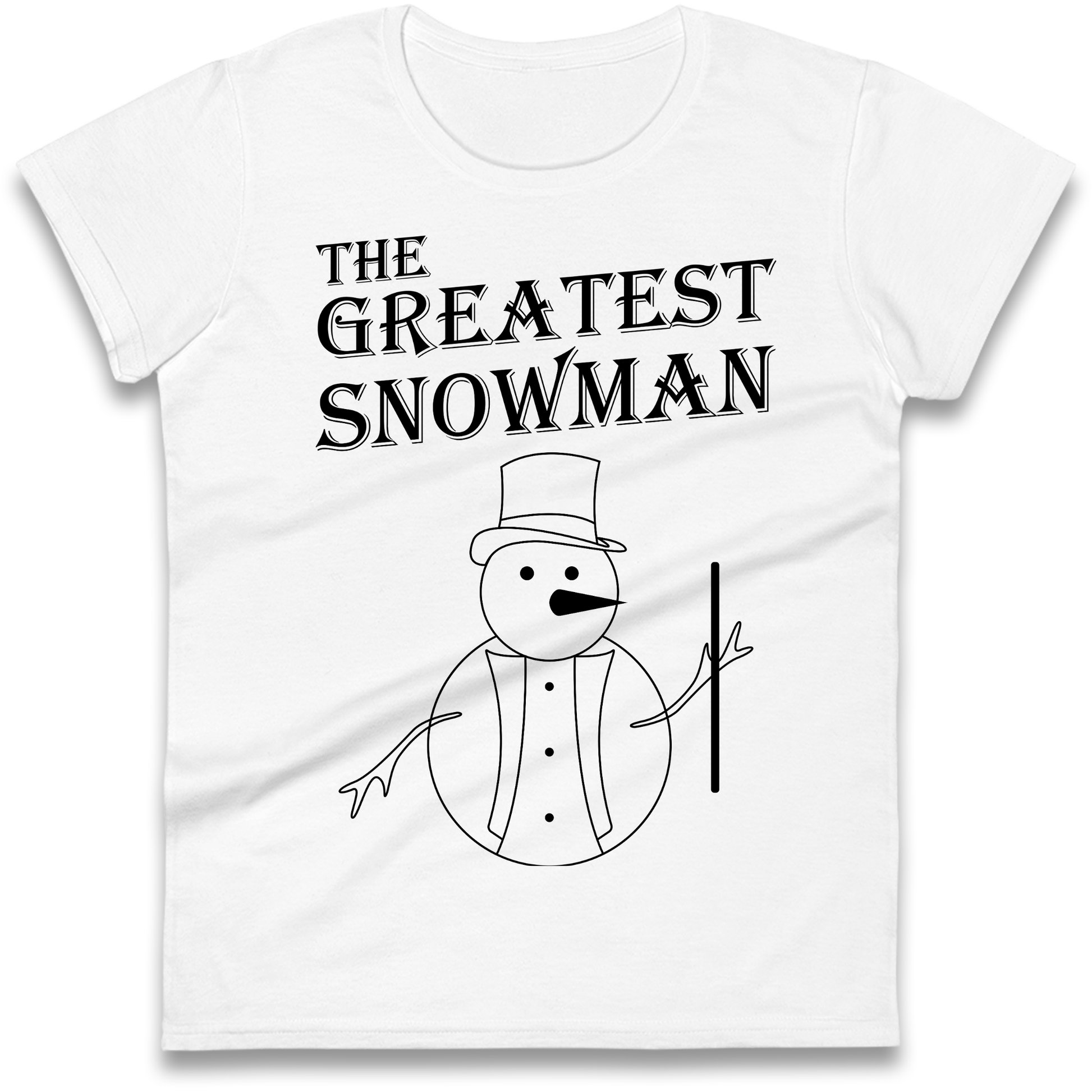 The Greatest Snowman Christmas Ladies Shirt