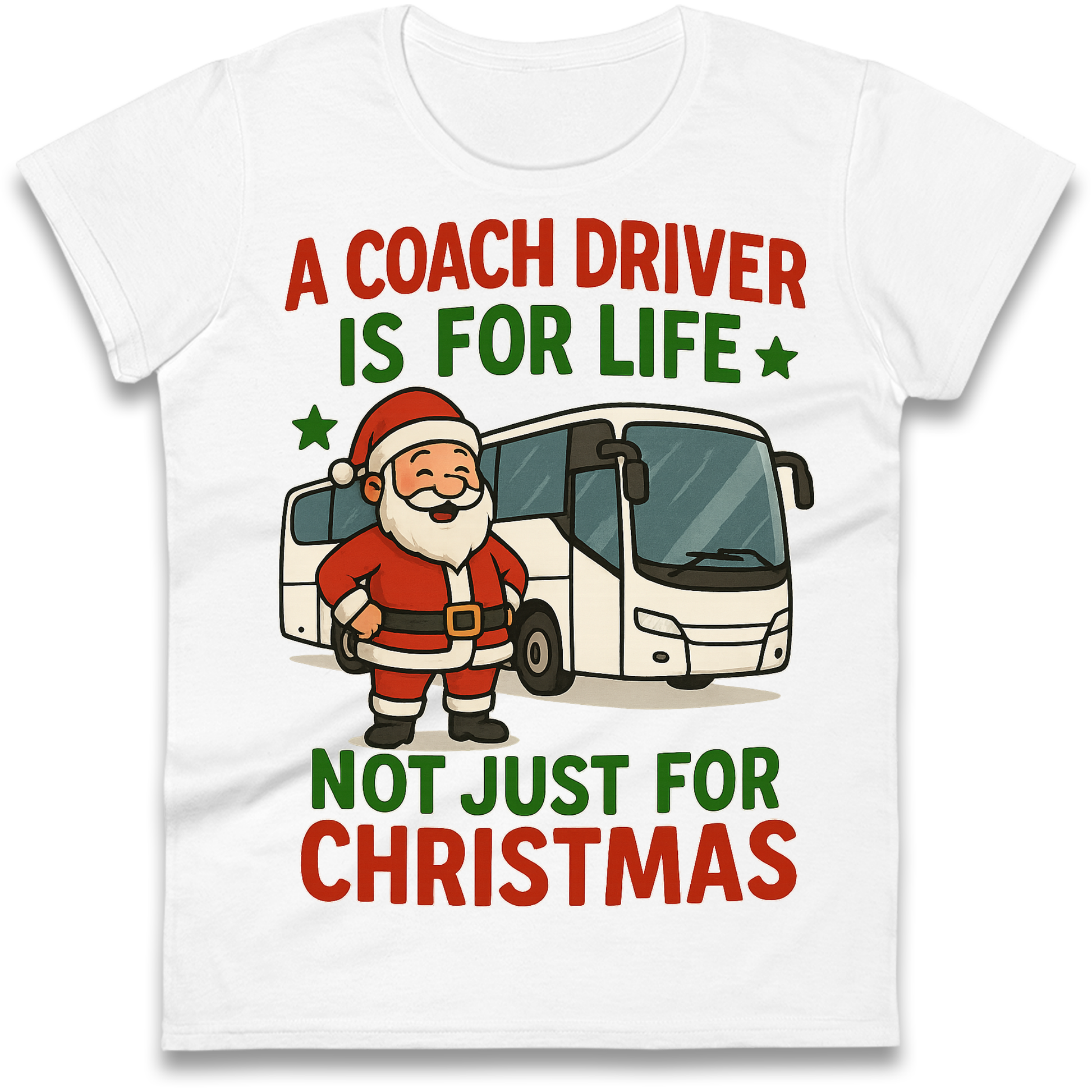 Coach Driver Christmas Ladies Shirt